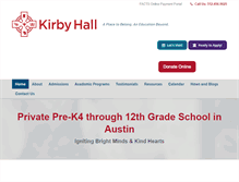 Tablet Screenshot of kirbyhallschool.org